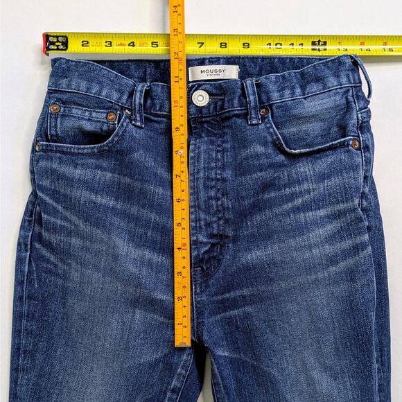 Moussy Vintage Skinny Jeans 27* High Rise Blue Denim Stretch Japanese - Picture 5 of 9